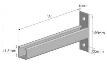 Cantilever HDG Unbraced Bracket 450mm