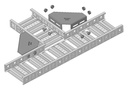 Cable Tray Tee Cross Bracket - PT3 Corner