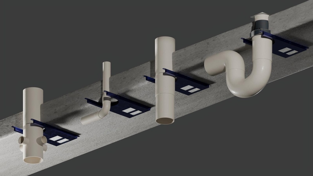 (SPECIAL ORDER) Fendix Slim Line Floor Waste Retrofit Collar 50-100mm PVC