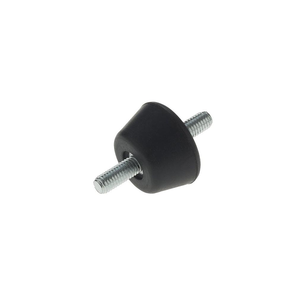 Anti Vibration Damper Black 30kg 8mm Thread - Pack of 4 with 8 x Nuts & Washers