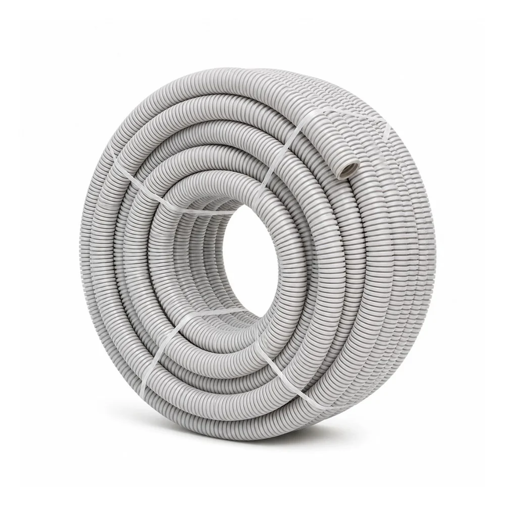 Conduit Corrugated POWACITY Flexible 25mm x 20 mtr Roll Grey Medium Duty