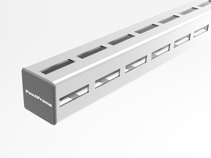 PowAFrame 50 Black End Cap