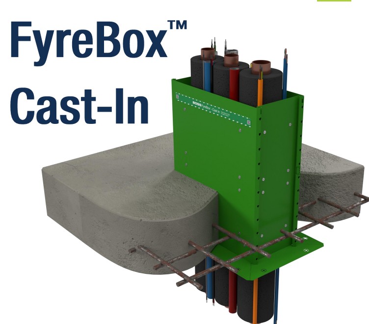 BOSS FyreBox Cast-In 900 x 150 X 400mm
