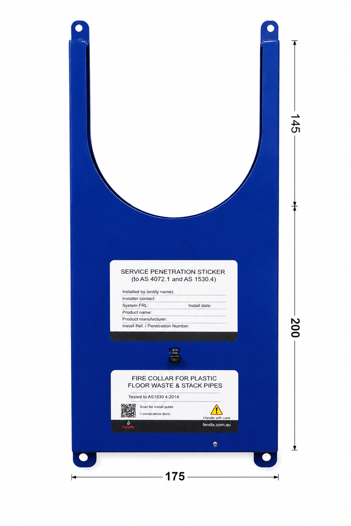 (SPECIAL ORDER) Fendix Slim Line Floor Waste Retrofit Collar 50-100mm PVC