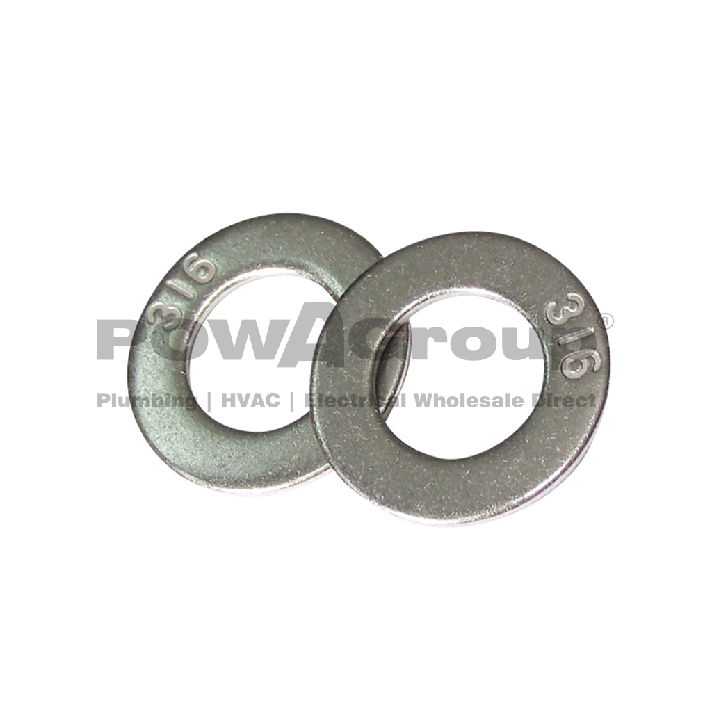 M16 Washer Flat 316 S/S x 30mm OD x 1.5 Thick