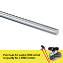 Threaded Rod Z/P M10 x 3 Metres