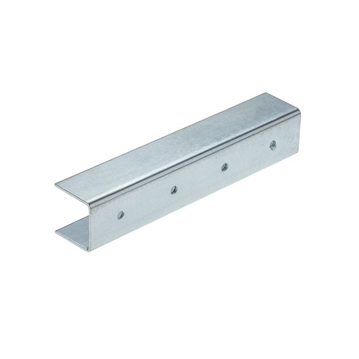 Strut U Joiner L/Duty - 4 Hole (40mm x 40mm x 200mm EXTERNAL)