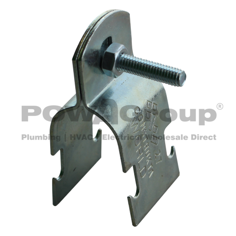 Strut Clip Two Piece Zinc Finish 43mmOD (32 GWIR/40 PVC)