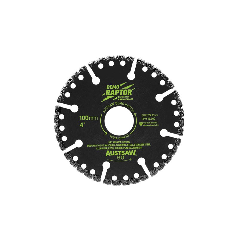 *PO* Demo Raptor Extreme Multi-Purpose Demolition Diamond Blade - 100mm (4")