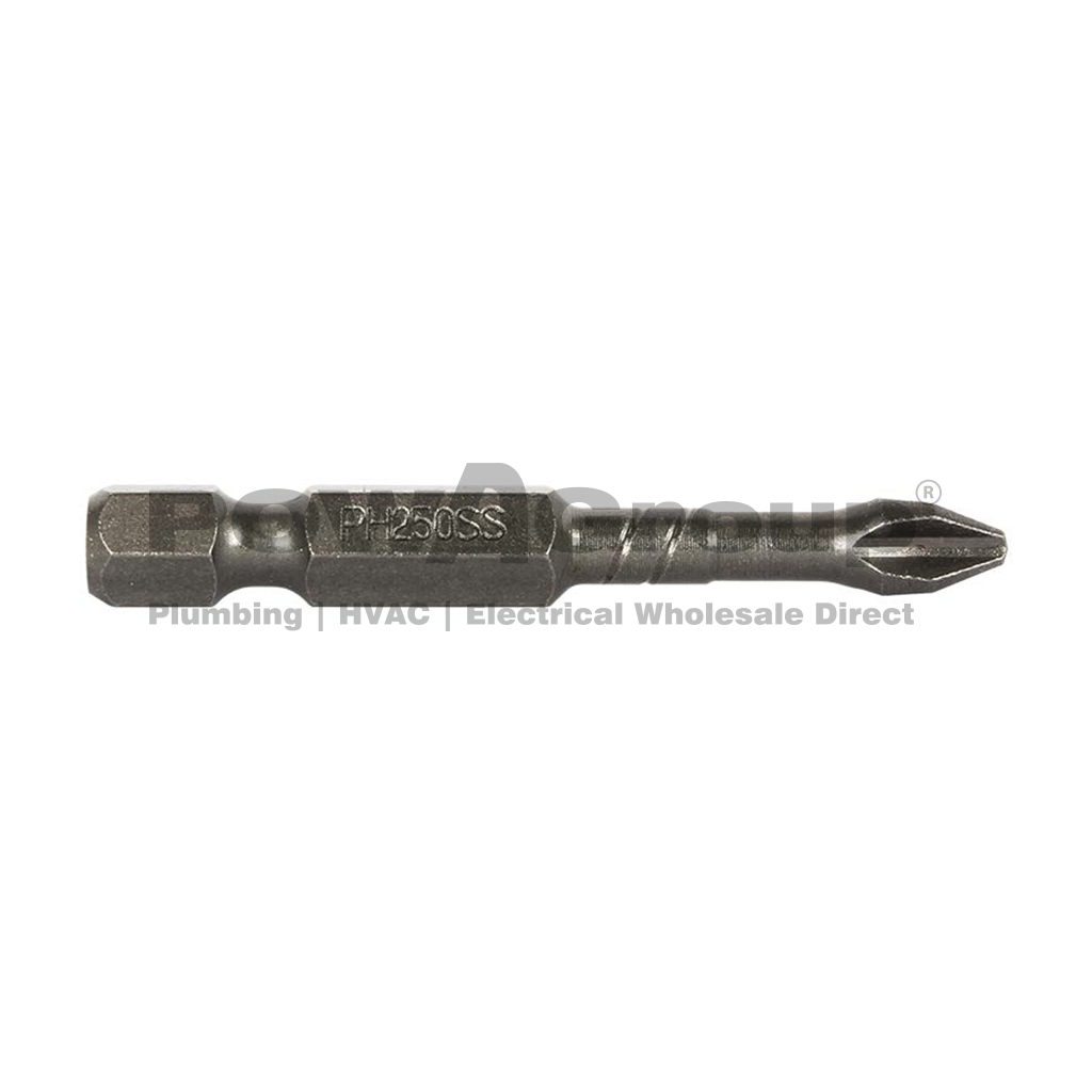 THUNDERZONE PH2 x 75mm Impact Power Bit (Pack 10) Magnetic