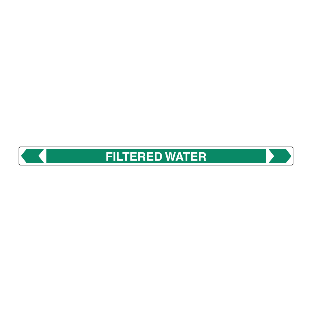 *PO* Pipe Marker ;- Filtered Water 25mm x 380mm(G)