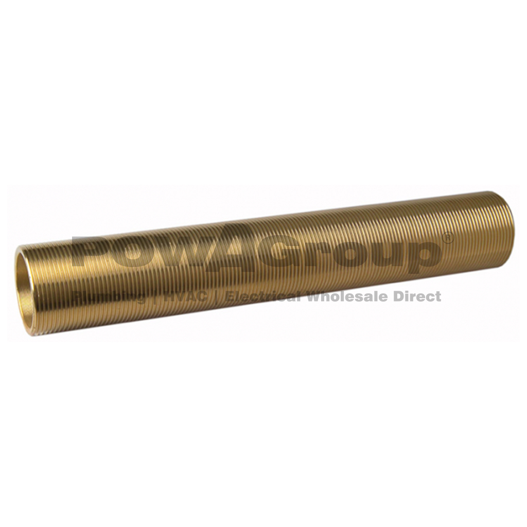 *PO* Powapipe Nipple All Thread 3/4&quot; x 300mm DR Brass