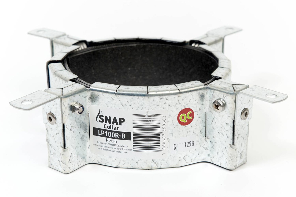FYA-DEFENCE Floorwaste & Stackwork, Retrofit Fire Collar, 100mm SNAP LP100R-B