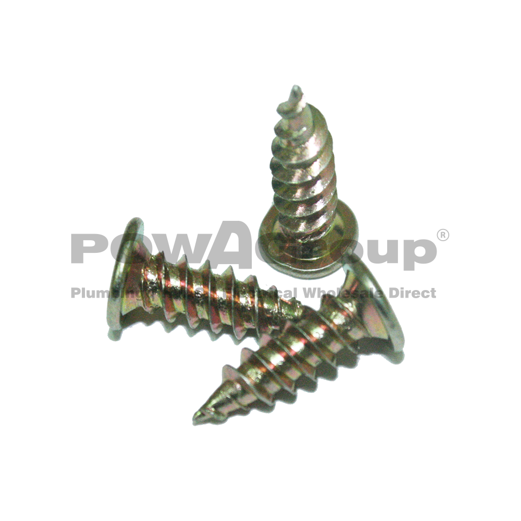 Screw Self Tapping Z/P Flat Top Needle Point 10g x 16mm