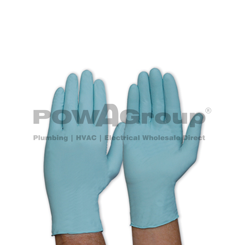 Disposable Blue Nitrile Gloves (Large) Box 100, 14g