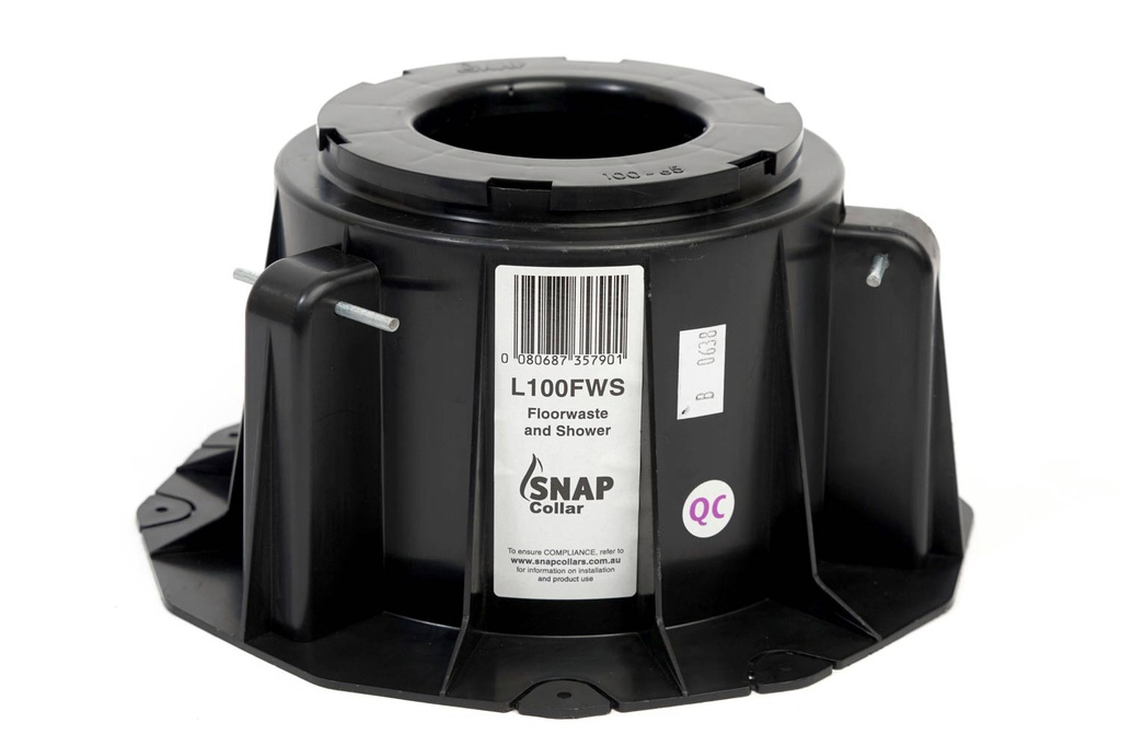 SNAP Floorwaste Low Cast-in Fire Collar 65mm with 100-65 Reducer (L100FWS + 100-65 Reducer)