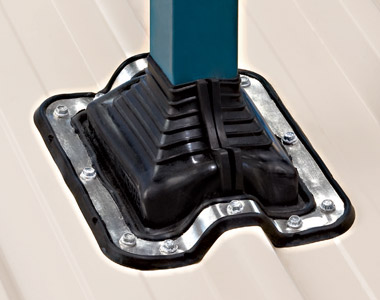 AQUASEAL Steel Roof Pipe Flashing Square 100-155mm