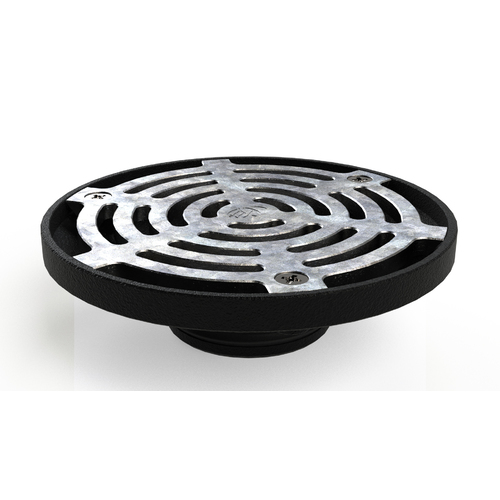 Multi-Purpose Rain Water Outlet Shallow Body Slip In Vertical 100mm PVC/HDPE