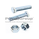 [07HEXZ10100] (SPECIAL ORDER) Bolt & Nut Hex 4.6 Z/P 10mm x 100mm