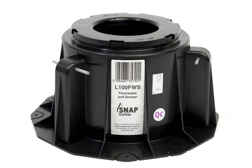 [11CASTL65FWS] SNAP Floorwaste Low Cast-in Fire Collar 65mm with 100-65 Reducer (L100FWS + 100-65 Reducer)