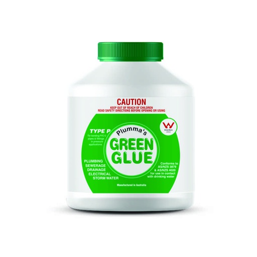 [06GGLUE500B] PVC Cement Green Glue - Pressure PVC Pipe Joining 500ml - With Brush Applicator