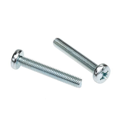 [07AEMTB030] (Special Order) Screw Metal Thread Pan Phillips Head M6  x 40mm Z/P