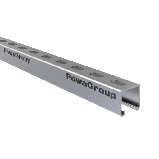 [09SLH406KOTE] Strut Slotted Heavy Duty POWAKOTE 41mm x 41mm x 2.5mm 6 Mtrs