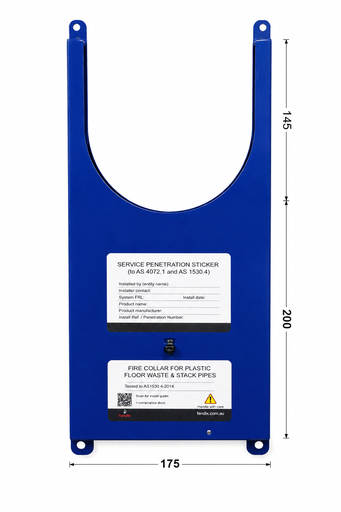 [11FENDIXSLFWR] (SPECIAL ORDER) Fendix Slim Line Floor Waste Retrofit Collar 50-100mm PVC