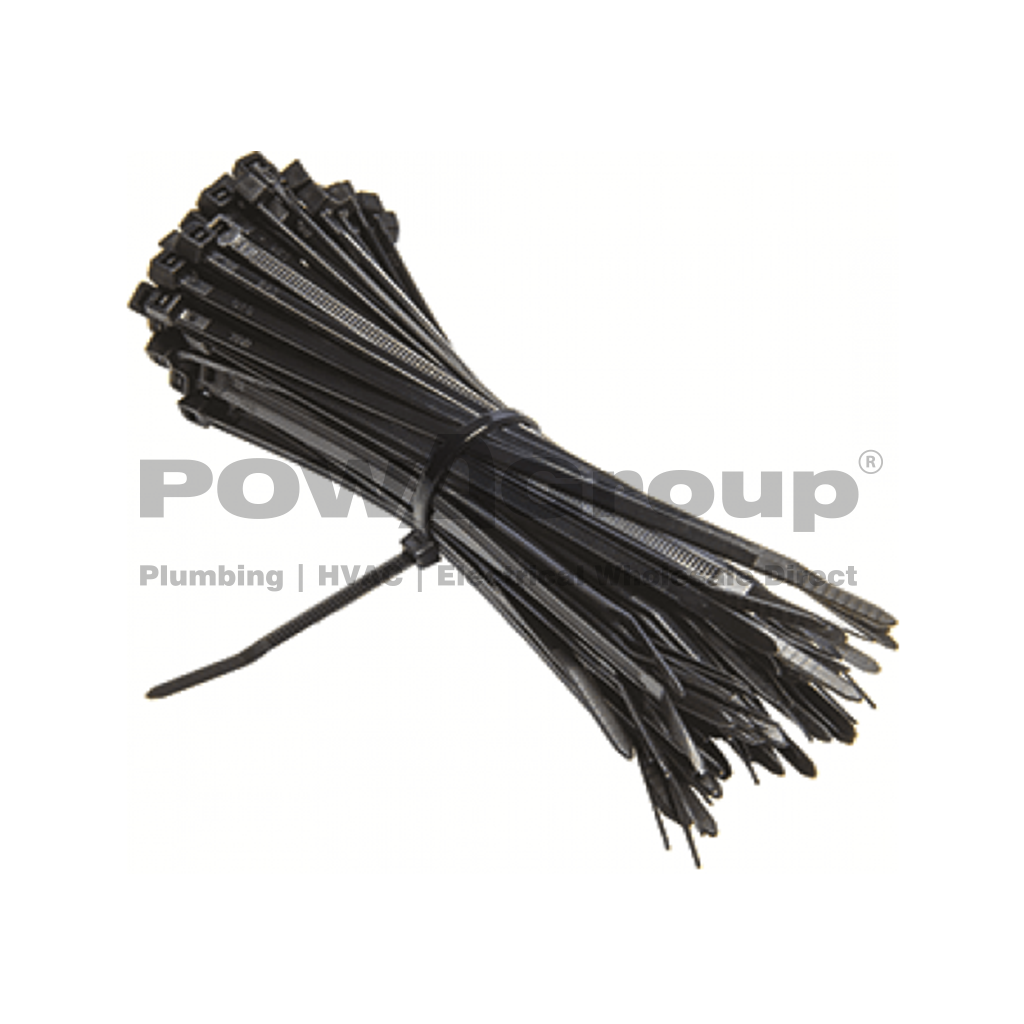 Cable Tie Black 300mm x 4.8mm PowAGroup Global Pty Ltd