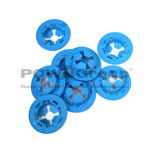 [08BGROMMET] Stud Grommets Blue Plastic 