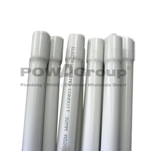[08PCCONRMGR20L4] Conduit Medium Duty 20mm x 3.9Metre Length Grey POWACITY