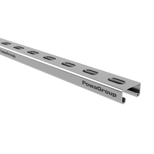 [09SLL206] Strut Slotted Light Duty Galvabond 41mm x 21mm x 1.6mm x 6 Mtrs