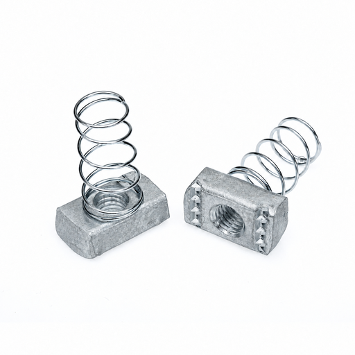 [09SPRNLM12G] Spring Nut Long M12 Hot Dipped Galvanised - Suit 41mm x 41mm Strut