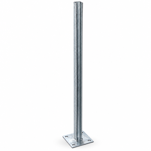 [09CBU1000SQB] Cantilever HDG Unbraced Bracket 1000mm - With Square 110mm Base Plate