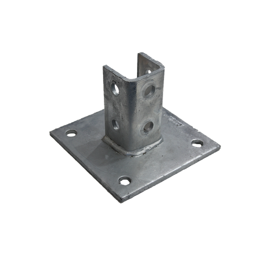 [09BASEPLATE150] Base Plate 150mm x 150mm x 100mm Hot Dipped Galvanised