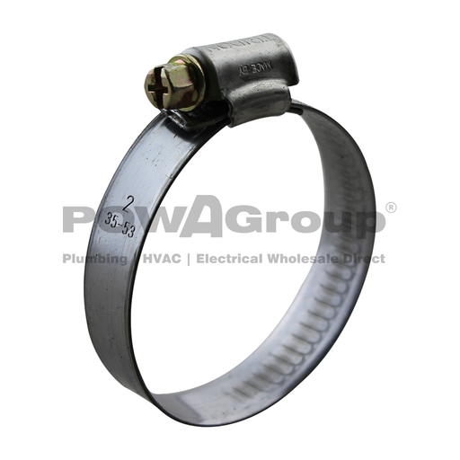 [10HC3553S] Hose Clamp Worm Drive 35mm - 53mm Solid