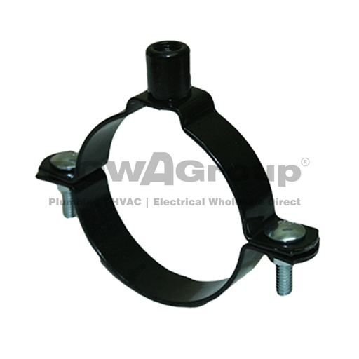 [10WNCHDPE125M12] Welded Nut Clamp HDPE 125mm  (125.0mm OD) Black Powder Coated M12