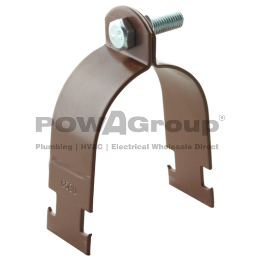 [10STRUTCU020] Strut Clip Two Piece Cu/Colour Powder Coated 19.1mmOD (20 CU)