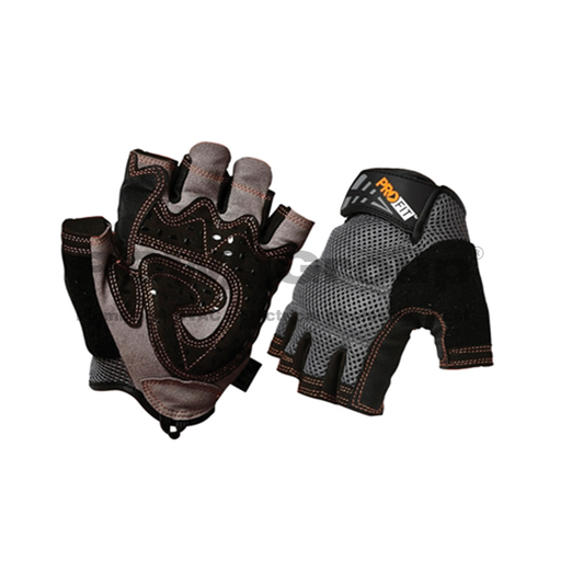 [14GFGGPLL] Glove Fingerless Geko Grip PalmSynthetic Leather - L
