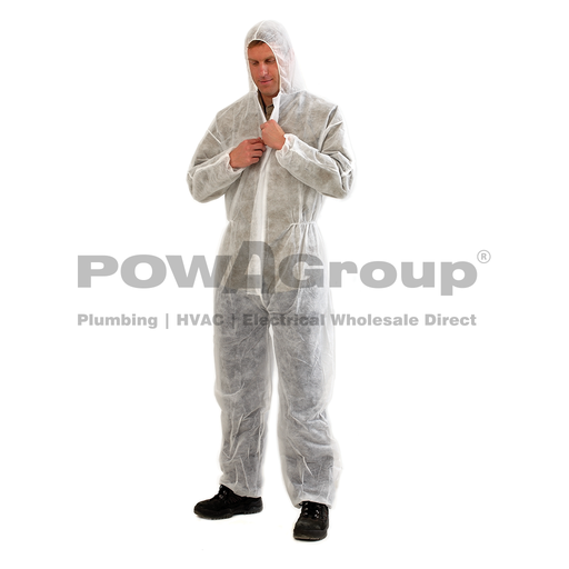 [14DOVERWL] *PO* Disposable Overalls White - Large