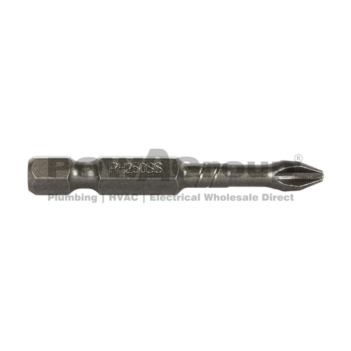 [19BPH275P] THUNDERZONE PH2 x 75mm Impact Power Bit (Pack 10) Magnetic