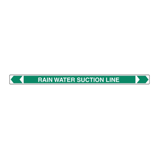 [22AFPMK015SP] *PO* Pipe Marker ;- Rain Water Suction Line 25mm x 380mm (G)