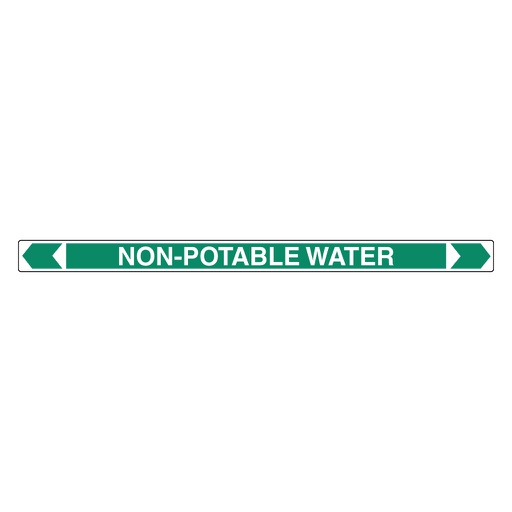 [22AFPMK051] *PO* Pipe Marker ;- Non-Potable Water 50mm x 380mm(G)