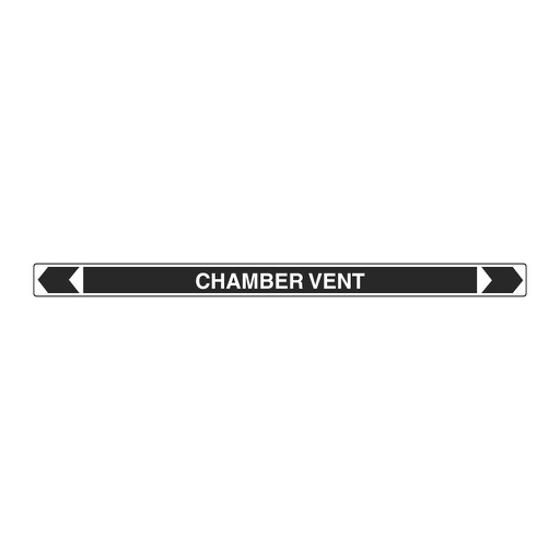 [22AFPMK081] *PO* Pipe Marker ;- Chamber Vent 25mm x 380mm (B)
