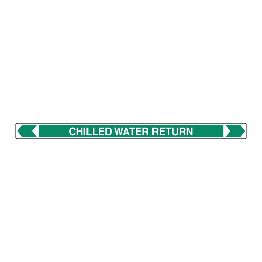 [22AFPMK113] Pipe Marker ;- Chilled Water Return 40mm x 400mm(G)