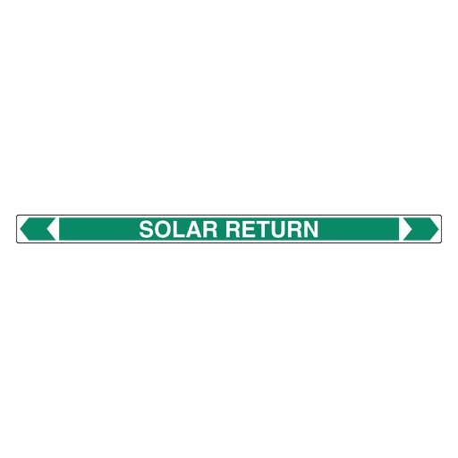 [22AFPMK200A] *PO* Pipe Marker ;- Solar Return 25mm x 380mm