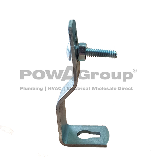 [10MULTICLEVIS] Clevis Hanger PowAFix Multi Clevis M10 with 1/4 Cuphead Bolt &amp; Nut + 2 x M10 Nuts (Allthread Bracket)