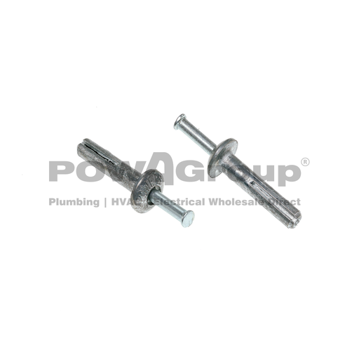 [01AHMPA003] Nail in Anchor Mushroom Head Zinc Alloy Body - Steel Pin 6.5mm x 25mm