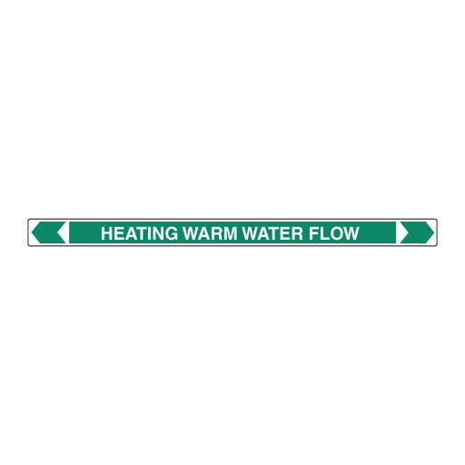 [22AFPMKHWWF25] *PO* Pipe Marker ;- Heating Warm Water Flow 25mm x 380 (G)