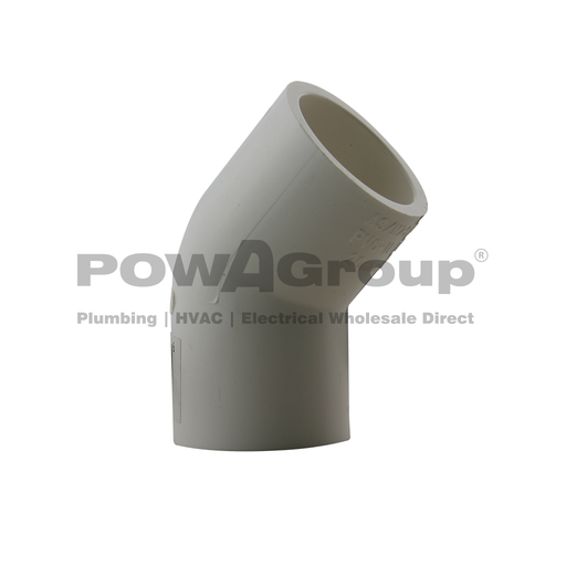 [16PPVC2045ELB] Pressure PVC 20mm Elbow 45 Degree